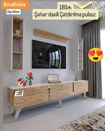 televizo: Yeni, Düz TV altlığı, Polkalı, Taxtalı — 1