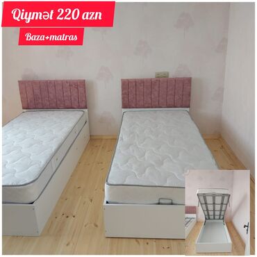 perla mebel yataq destleri: Yeni, Təknəfərlik çarpayı, Bazalı, Matras ilə, Siyirməsiz