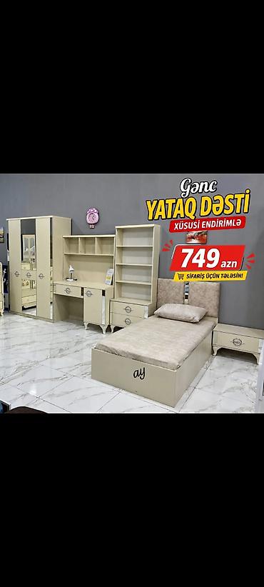 *Gənc Yataq Dəsti* – Yeni, Sifarişlə Hazırlanır 🛏️ ✔️ Rəng seçimi