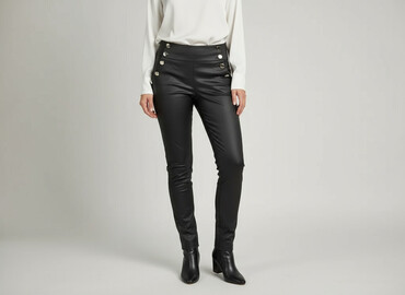 qiosk spodnie: Material trousers for women, size S