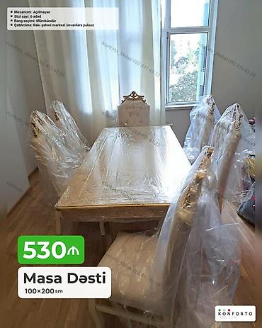 dikd: Masa dəsti – klassik üslub - Ölçü: 100×200 sm - Mexanizm: açılmayan - — 1