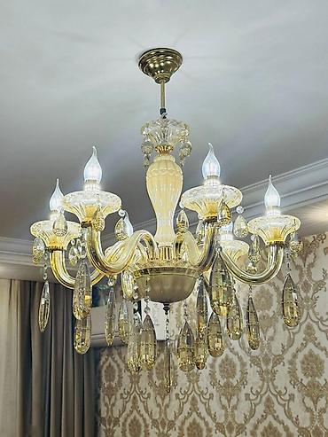 İşıqlandırma: Çılçıraq, 8 lampa, Metal — 1