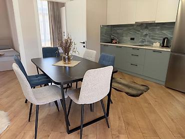 Иссык-Куль 2026: Обеденная группа: стол + 6 стульев - Стол прямоугольный, современный — 15