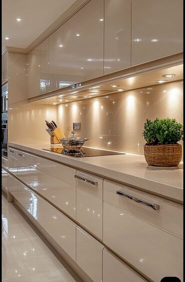 Sifarişlə mətbəx mebeli: Sifarişlə mətbəx dəsti, Özü çəkən petlələr, Mat laminat, Kredit var, Pulsuz çatdırılma, Rayonlara çatdırılma — 1