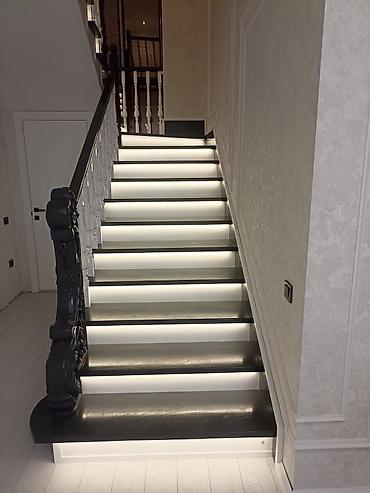 Деревянные лестницы: Деревянная лестница Для дома, Форма лестницы: Много-маршевая, Стиль: Классический — 6