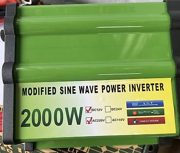 инвертор 24 220: Инвертор мощности 2000W (модифицированная синусоида) - Тип волны — 2