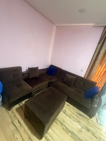İşlənmiş, Künc divan, Jurnal masası, Bazalı, Açılan
