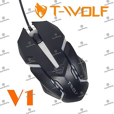 Игровая проводная мышь T-Wolf V1 - высокое качество, стильный дизайн