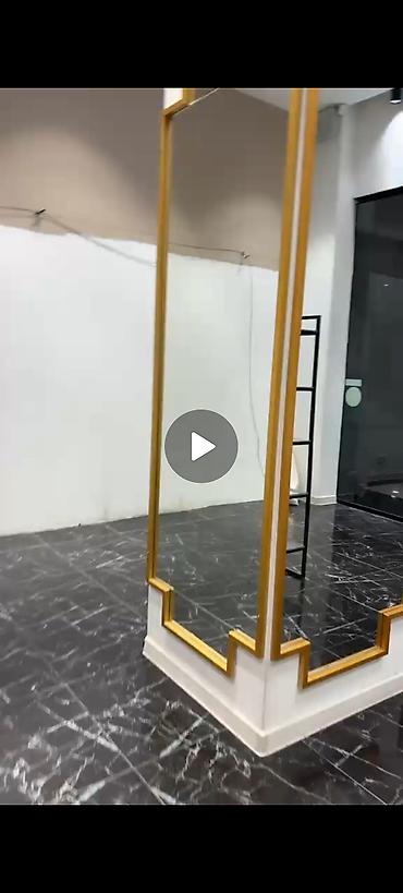 Зеркала: Напольное зеркальное панно с золотой рамой - Рама: декоративная — 2