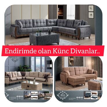 1 kub atsep qiymeti: Künc divan, Yeni, Açılan, Bazalı, Parça, Pulsuz çatdırılma