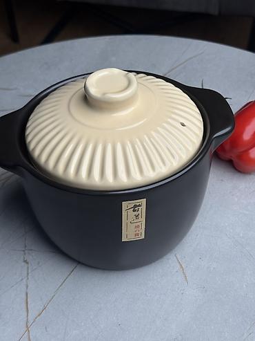 Керамический горшок для готовки с крышкой (donabe/кастрюля для at lalafo.kg Керамический горшок для готовки с крышкой (donabe/кастрюля для