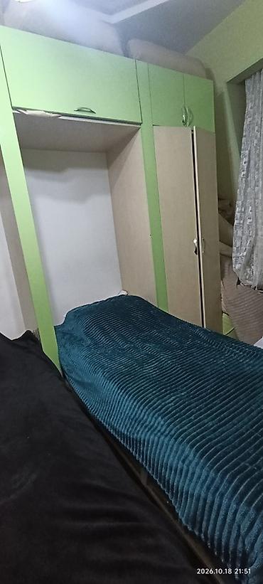 qar qiz geyimi: Uşaq/yeniyetmə otağı üçün modul mebel dəsti - Rəng: açıq ağac tonu + — 1