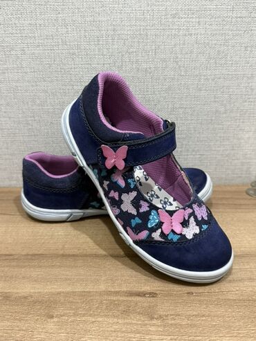 прозрачные туфли: Детские балетки Bären-Schuhe для девочек - Цвет: темно-синий с
