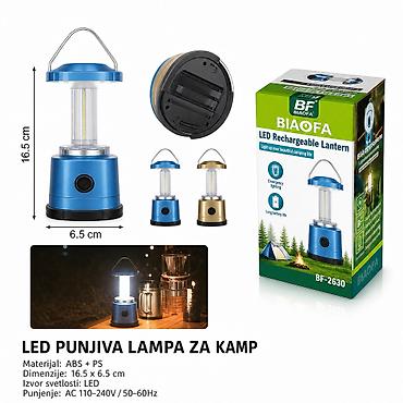 KMT fenjer 2904289 LED punjiva lampa za kamp – prenosivo osvetljenje