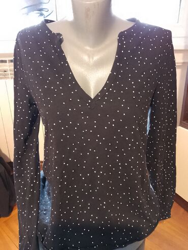 velicine bruseva: H&M, M (EU 38), Dots, color - Black