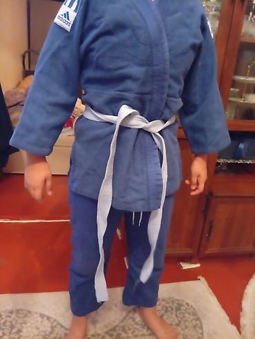Детская одежда и обувь: Adidas uşaq cüdo kiminosu (judogi) – mavi rəng - Brend: Adidas — 3