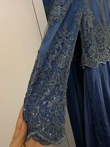 Танцевальные платья: Бальное платье, Длинная модель, цвет - Голубой, L, В наличии at lalafo.kg — 8 Танцевальные платья: Бальное платье, Длинная модель, цвет - Голубой, L, В наличии — 8