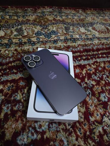 oneplus ace 2 pro цена бишкек: IPhone 14 Pro Max, Б/у, 256 ГБ, Deep Purple, Защитное стекло, Чехол, Коробка, 88 %