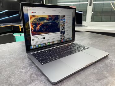 компьютер для работы: Ноутбук, Apple, 8 ГБ ОЗУ, Apple M1, 13.3 ", Б/у, Для работы, учебы, память SSD