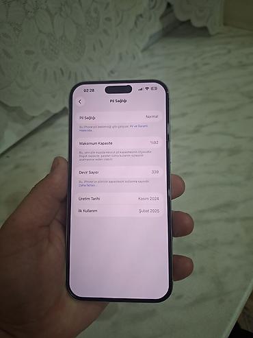 iphone case: IPhone 16 Pro Max, 256 GB, Gümüşü, Face ID — 2