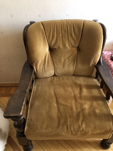 кресло качалка баку: Б/у, Кресло, Ткань