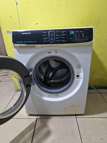 yamata tikis masini qiymeti: Samsung paltaryuyan maşın – EcoBubble, Digital Inverter, 8 kq - Ön — 3