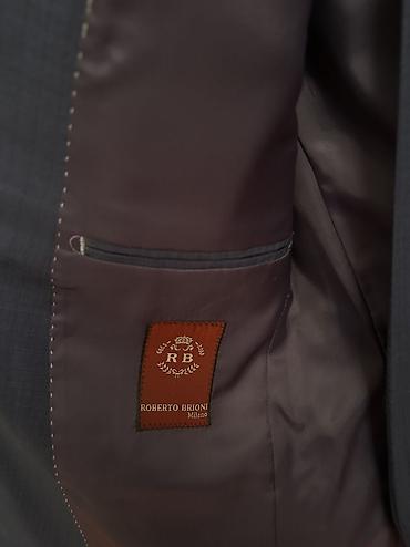 Костюмы: Мужской костюм, S, Brioni, Б/у, цвет - Синий, Платная доставка, Самовывоз — 3