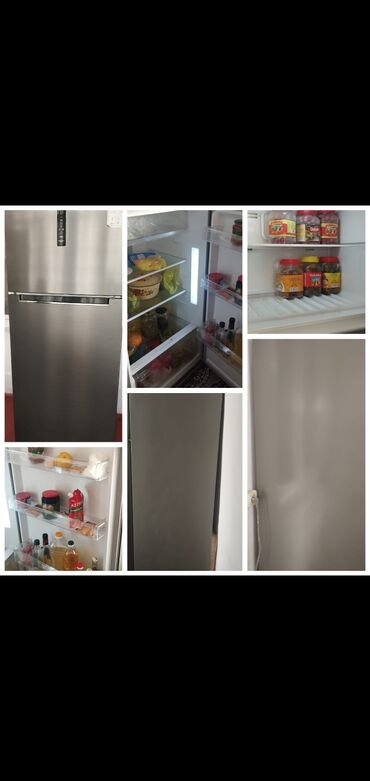 aqua bir: Б/у Холодильник Hoffman, No frost, Двухкамерный, цвет - Серый
