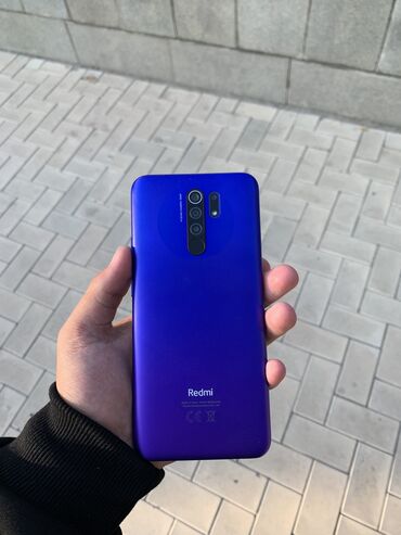 бу рации: Redmi, Redmi 9, Б/у, 32 ГБ, цвет - Синий, 1 SIM, 2 SIM
