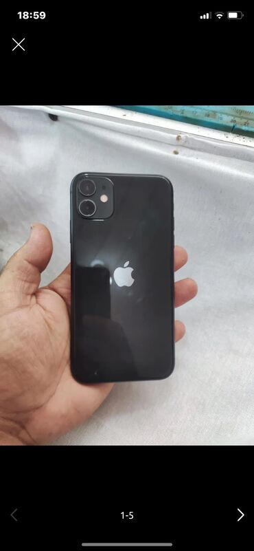 monitor ikinci el: IPhone 11, 128 GB, Black Titanium, Zəmanət, Simsiz şarj, Face ID