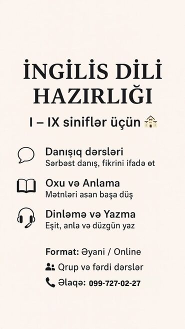 Ilk ders odenissizdir etrafli melumat ucun yaza ve yaxudda zeng ede