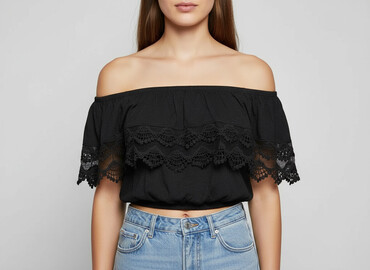 croop koszulka: Forever 21, Top damski, rozmiar S