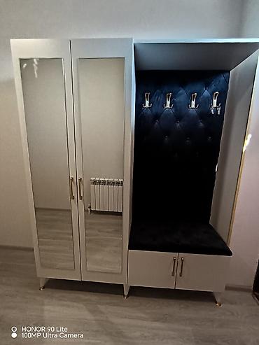 ucuz dolab: Yeni, 2 qapılı, Güzgülü, Bej, Açılan, Düz dolab — 1
