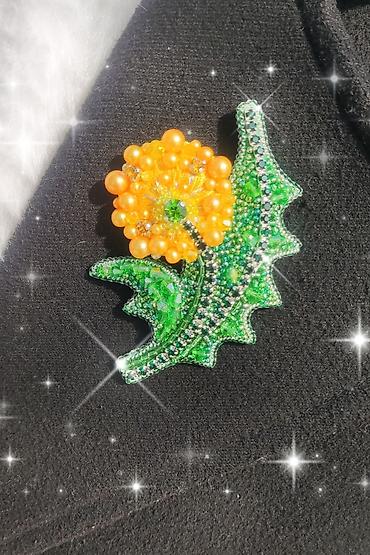 Броши: Брошь, Женские, Бисер — 7