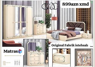 bazali yataq: Yataq otağı mebel dəsti – Original Fabrik istehsalı Dəst tərkibi: - 6 — 1
