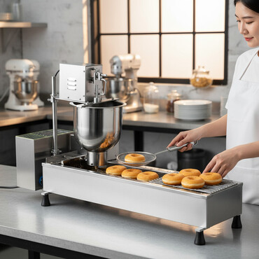 Ostali kuhinjski aparati: Automatska mašina za krofne – nova, Automatska masina za krofne sa 4 — 1