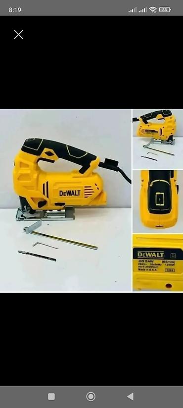kəsim aparatı: Yeni Elektrik lobzik Dewalt, 1200 Vt, Pulsuz çatdırılma — 1