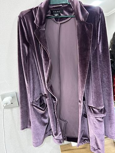 Личные вещи: AMISU qadın velvet bleizer - Material: yumşaq, parıltılı velvet — 1
