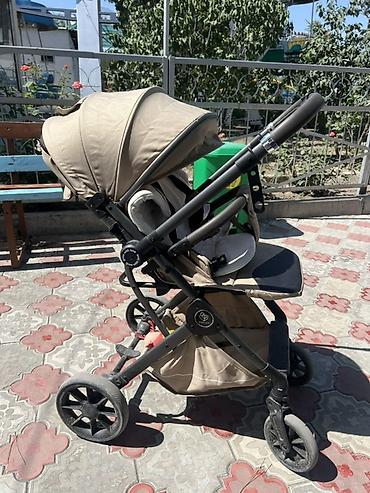 мода: Прогулочные коляски, 2 шт. 1) Бежевая коляска: - Прогулочный блок с — 1