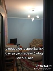 Uzunmüddətli kirayə evlər: 80 kv. m, 3 otaqlı, Kombi, Qaz, İşıq — 1