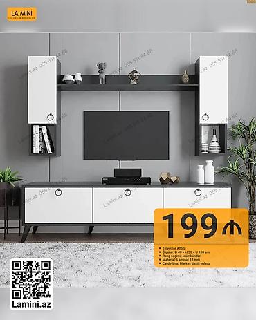 Ev və bağ: TV üçün divar və TV altlığı dəsti - Tip: Televizor altlığı və asma — 1