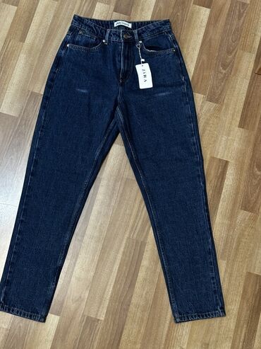 джинсы высокая посадка: Жынсылар, Мом, Zara, Бели өйдө, S (EU 36)