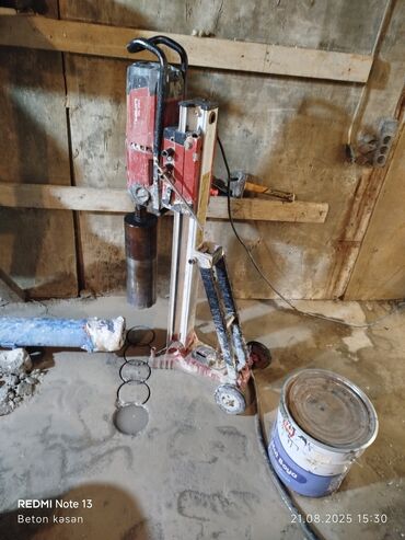 Beton işləri: Beton kəsmə beton deşmə xidməti Karot - HILTI DD 200 / 350 ilə 25 ° — 4