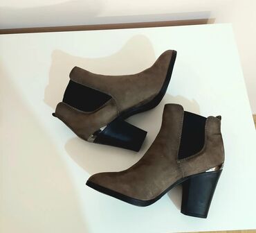 pamucna majica braon bojemduzina cmduzina rukava cmra: Ankle boots, 40