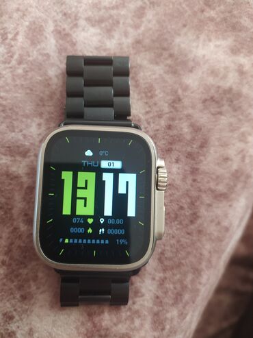 bw8 ultra smartwatch: İşlənmiş, Smart saat, Smart, Sensor ekran, rəng - Ağ