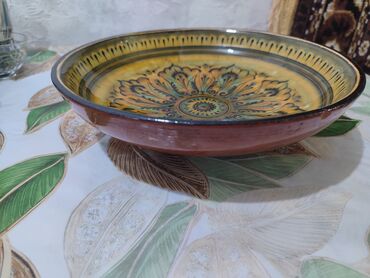 Посуда: Продаётся ляган старинная декаративная блюдо с ручной росписью — 9