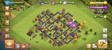 Nintendo Switch: Clash of Clans hesabı – orta səviyyəli inkişaf etmiş baza - Şəhər