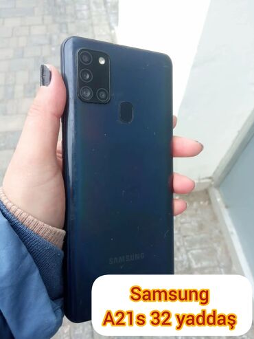 a21s ekran: Samsung Galaxy A21S, 32 GB, rəng - Qara, Barmaq izi, İki sim kartlı