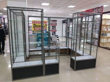 островок в торговом центре: Витрина из профиля и стекла, с порогом, для магазина Цена за 1