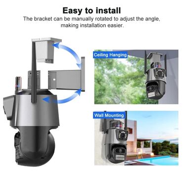 Video nadzor: Ip kamera PTZ kamera sa 2 sociva i sirenom 4k 8x zoom Kamera za — 9